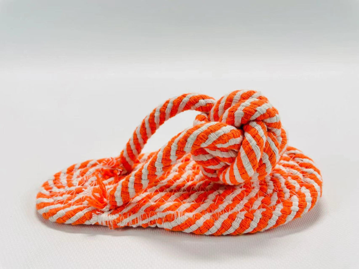 Slipper-Shaped Rope Chew Toy for Dogs