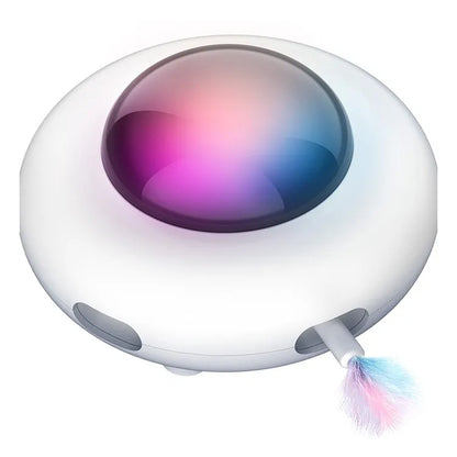 Electric Interactive Feather Cat Toy – Auto Rotating Teaser