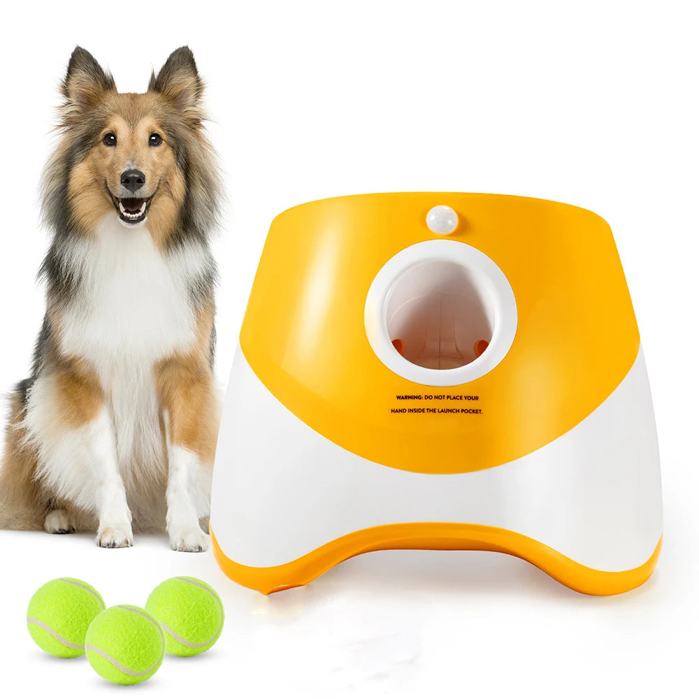 Automatic Tennis Ball Launcher for Dogs – Auto Fetch Machine