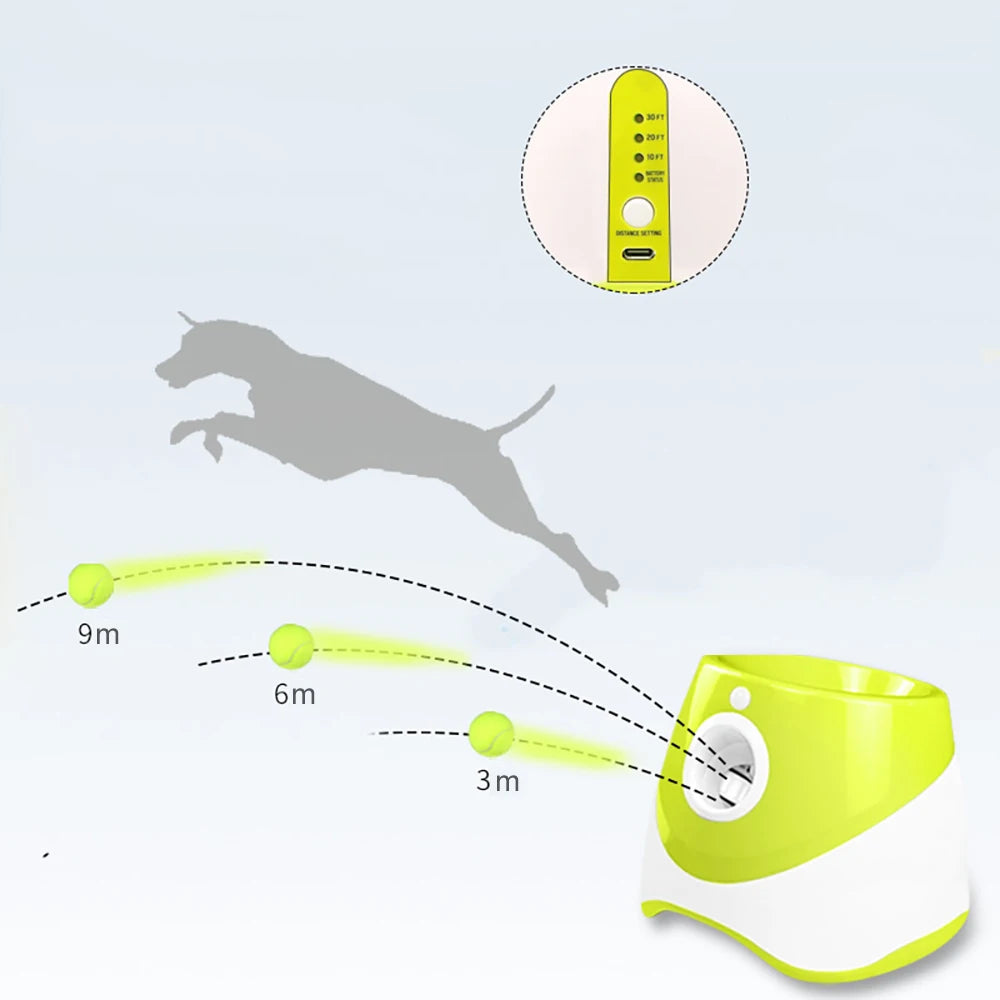 Automatic Tennis Ball Launcher for Dogs – Auto Fetch Machine