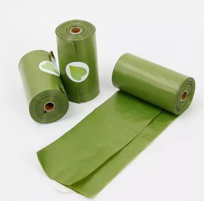 Biodegradable Dog Waste Bags with Dispenser – Lavender Scented, Leak-Proof, 16 Rolls (Green)