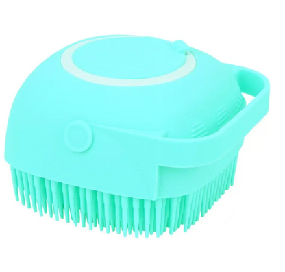 Dog Bath Massage Brush with Shampoo Dispenser