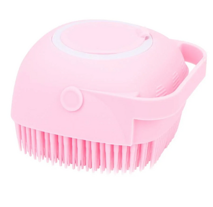 Dog Bath Massage Brush with Shampoo Dispenser
