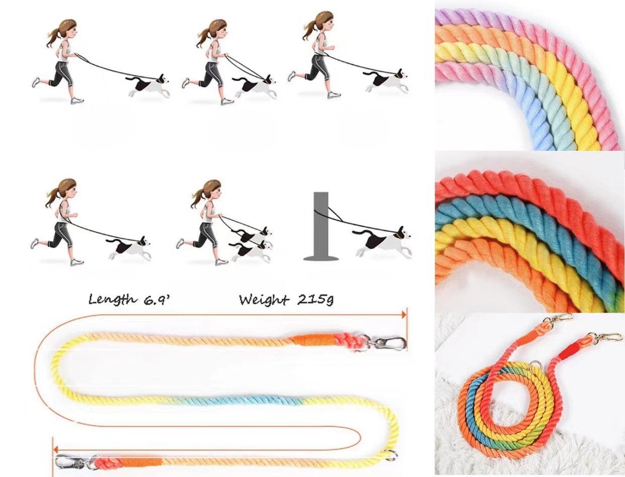 HANDS FREE DOG ROPE LEASH - MYSTICAL FAIRYTALE
