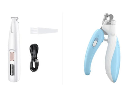 Waterproof Dog Paw Trimmer with LED Light