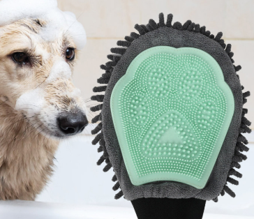 Cross-border Pet Bathing Glove Dog Double-Sided Cleaning Massage Bath Brush Cat Petting Massage Brush Pet Supplies-0