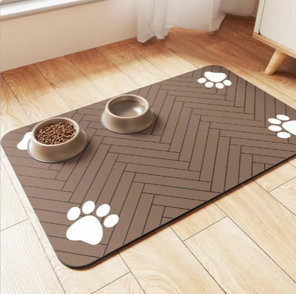 Splash-Proof Diatom Feeding Mat for Cats and Dogs