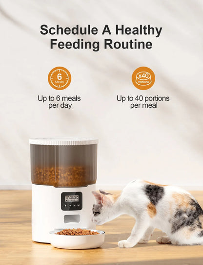 Smart Automatic Pet Feeder for Cats and Dogs – 4L WiFi