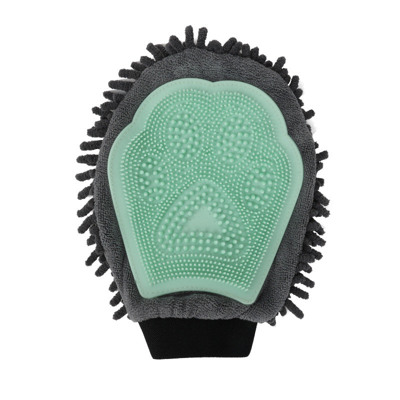 Cross-border Pet Bathing Glove Dog Double-Sided Cleaning Massage Bath Brush Cat Petting Massage Brush Pet Supplies-4