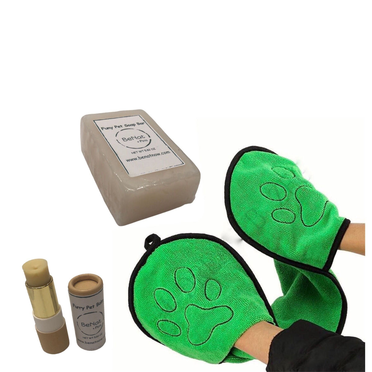 BeNat Pets. 3-Pack Pet Grooming Bundle.-1