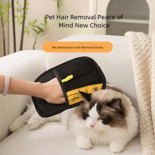 Reusable Pet Hair Removal Gloves Double Sided Beauty Gloves for Sofa Carpet Home Pet Fur Hair Removal Tool Pet Supplies-0
