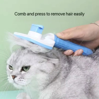 Dog Comb Pet Hair Removal Brush Cats and Dogs Special Comb Beauty Massage Self-cleaning Needle Comb Pet Supplies-0