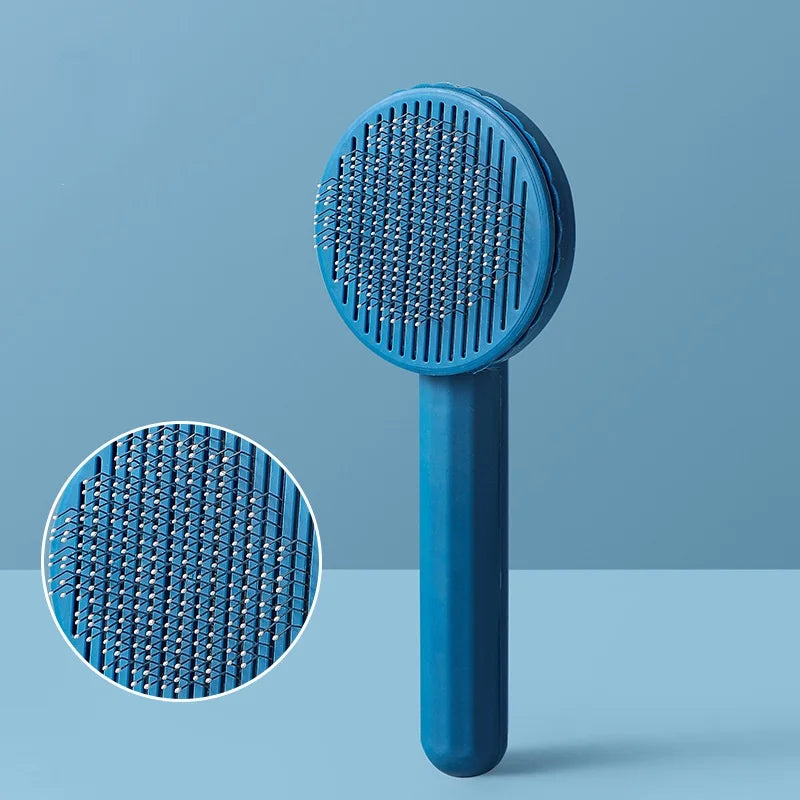 Dog Comb Pet Hair Removal Brush Cats and Dogs Special Comb Beauty Massage Self-cleaning Needle Comb Pet Supplies-11