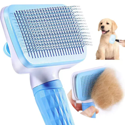 Dog Comb Pet Hair Removal Brush Cats and Dogs Special Comb Beauty Massage Self-cleaning Needle Comb Pet Supplies-2