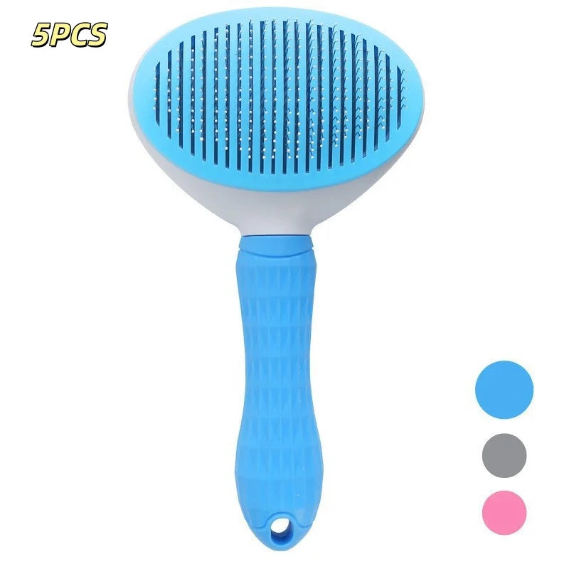 Dog Comb Pet Hair Removal Brush Cats and Dogs Special Comb Beauty Massage Self-cleaning Needle Comb Pet Supplies-7