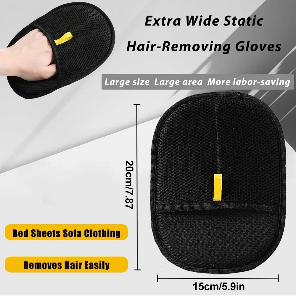 Pet Hair Remover Portable Washable Clothes Hair Dehairing Gloves Pet Cleaning Products Pet Accessories-4