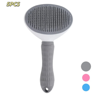 Dog Comb Pet Hair Removal Brush Cats and Dogs Special Comb Beauty Massage Self-cleaning Needle Comb Pet Supplies-6