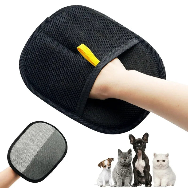 Cat Hair Brush Pet Removal Gloves Double-Sided Pet Grooming Gloves Kitten Cleaning Tool Dog Deshedding Brush Pet Supplies ﻿-3