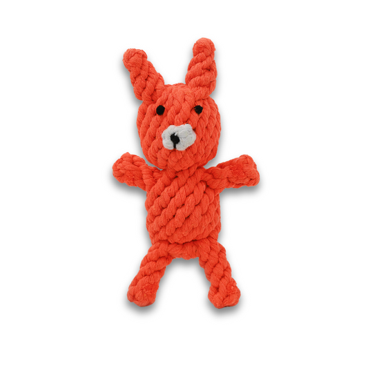 Handmade Eco Fox Hemp Rope Chew Toy for Dogs