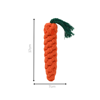 Monli Large Orange Carrot Dog Chew Toy