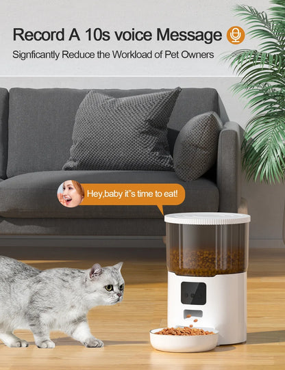 Smart Automatic Pet Feeder for Cats and Dogs – 4L WiFi