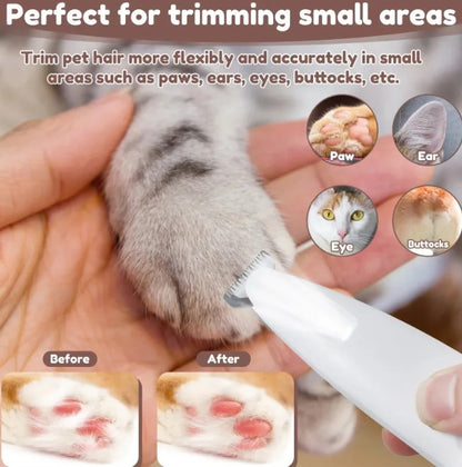 Waterproof Dog Paw Trimmer with LED Light