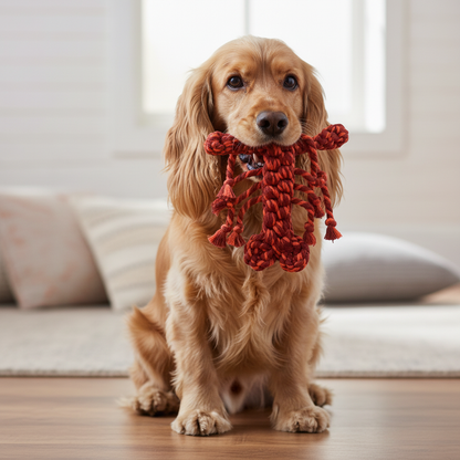 Coral Pop Lobster Dog Toy – Thick and Durable Rope