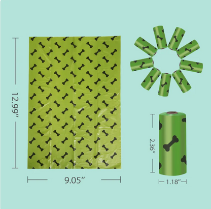 Portable Pet Waste Disposal Bags – Leakproof & Travel-Friendly