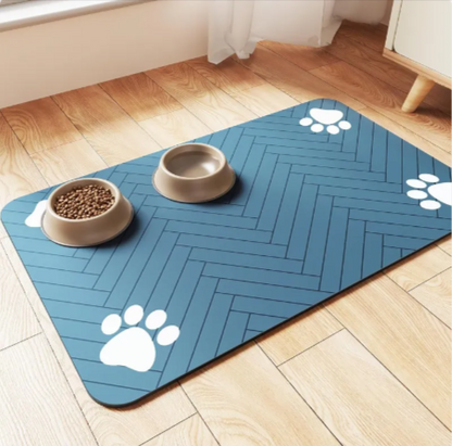 Splash-Proof Diatom Feeding Mat for Cats and Dogs