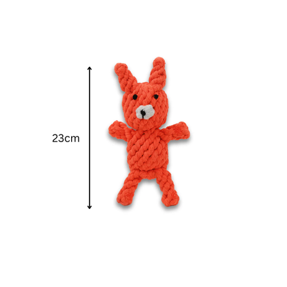 Handmade Eco Fox Hemp Rope Chew Toy for Dogs